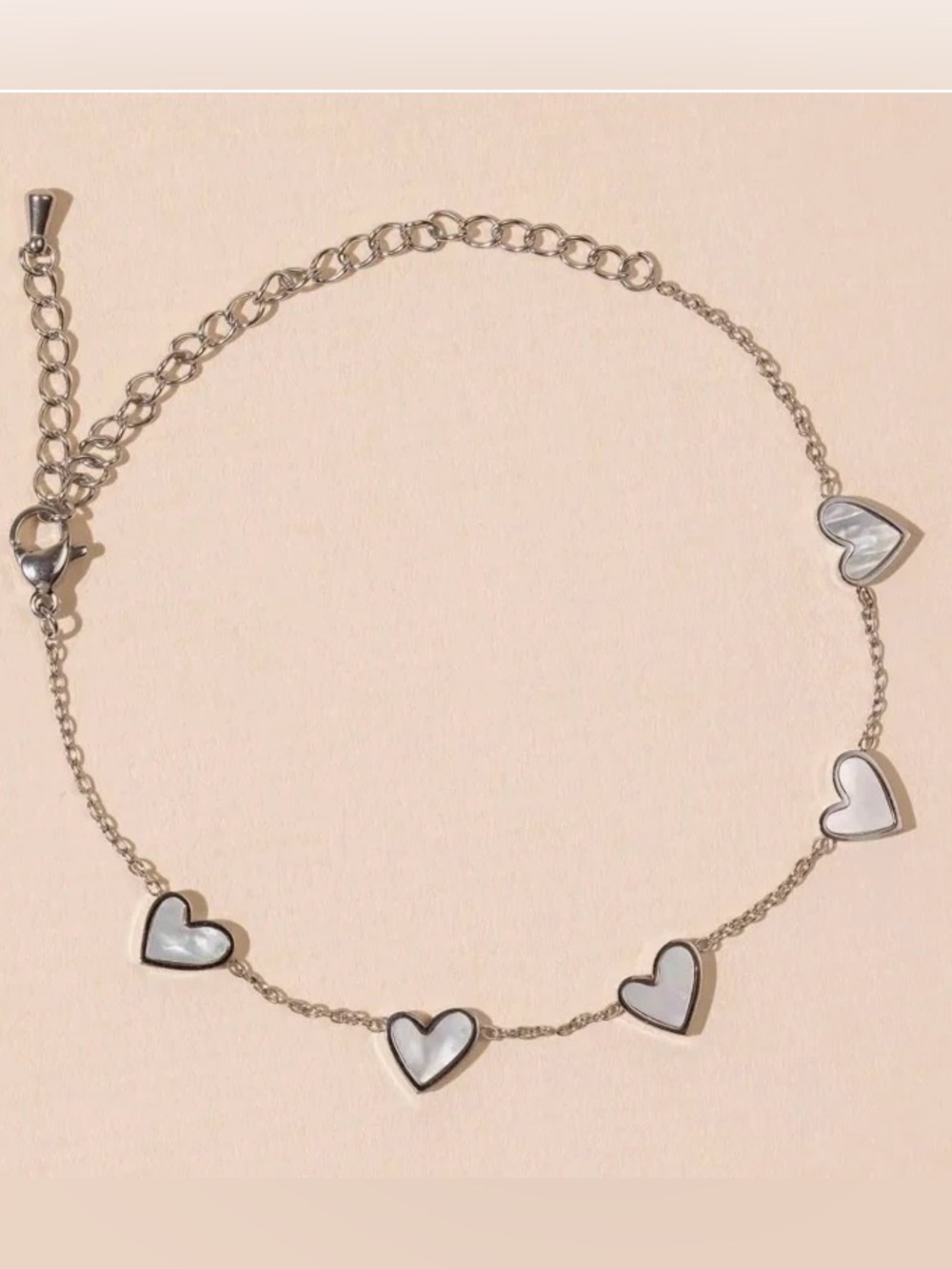 Bracelet with Heart Accents